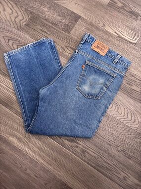Levi’s 517 Orange Tab Bootcut Jeans 42x30 Vintage USA Made Medium Wash